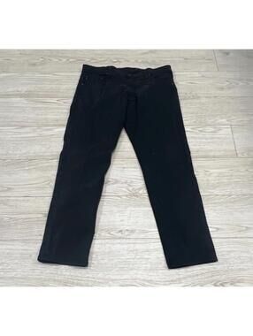 Adriano Goldschmied Men's Dark Gray Black Solid Chino Pants SIZE 36X32 $198